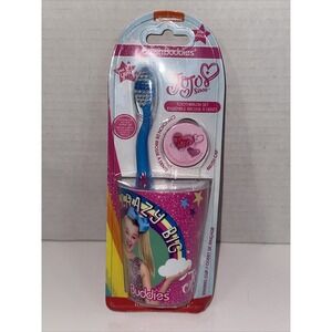 Brush Buddies JoJo Siwa Toothbrush Set with Rinsing Cup and Brush Cap New